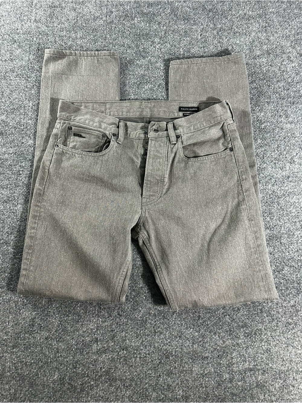 Ralph Lauren Black Label Men’s Gray Straight Jeans